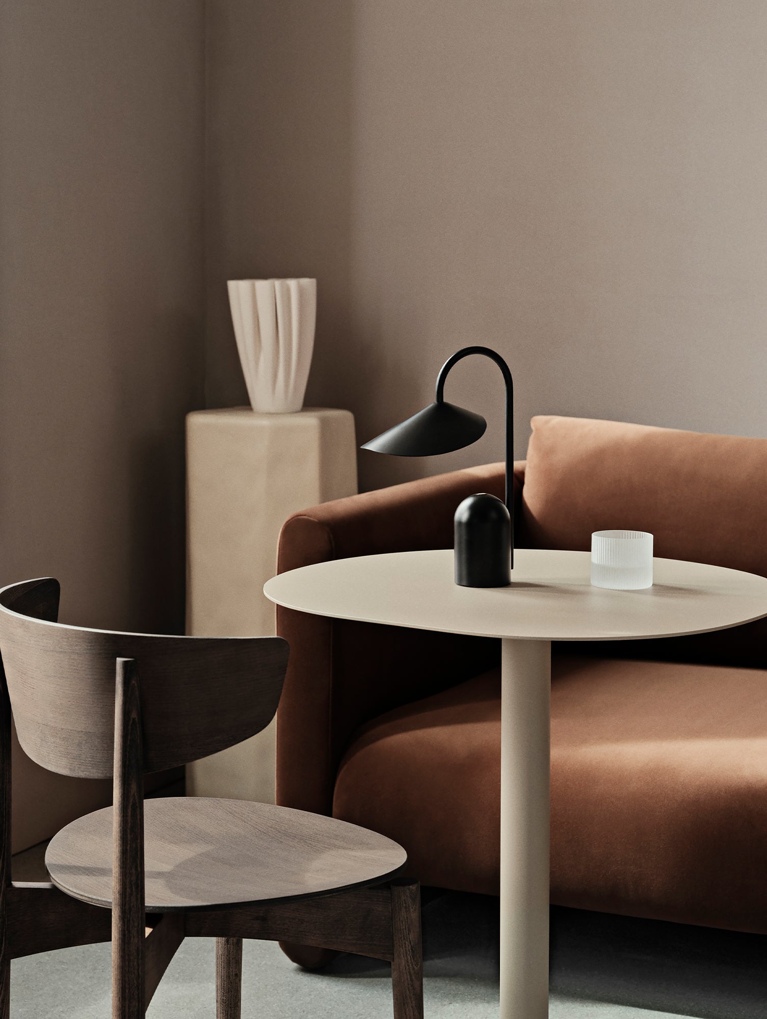 Arum Portable Lamp by Ferm Living - Black