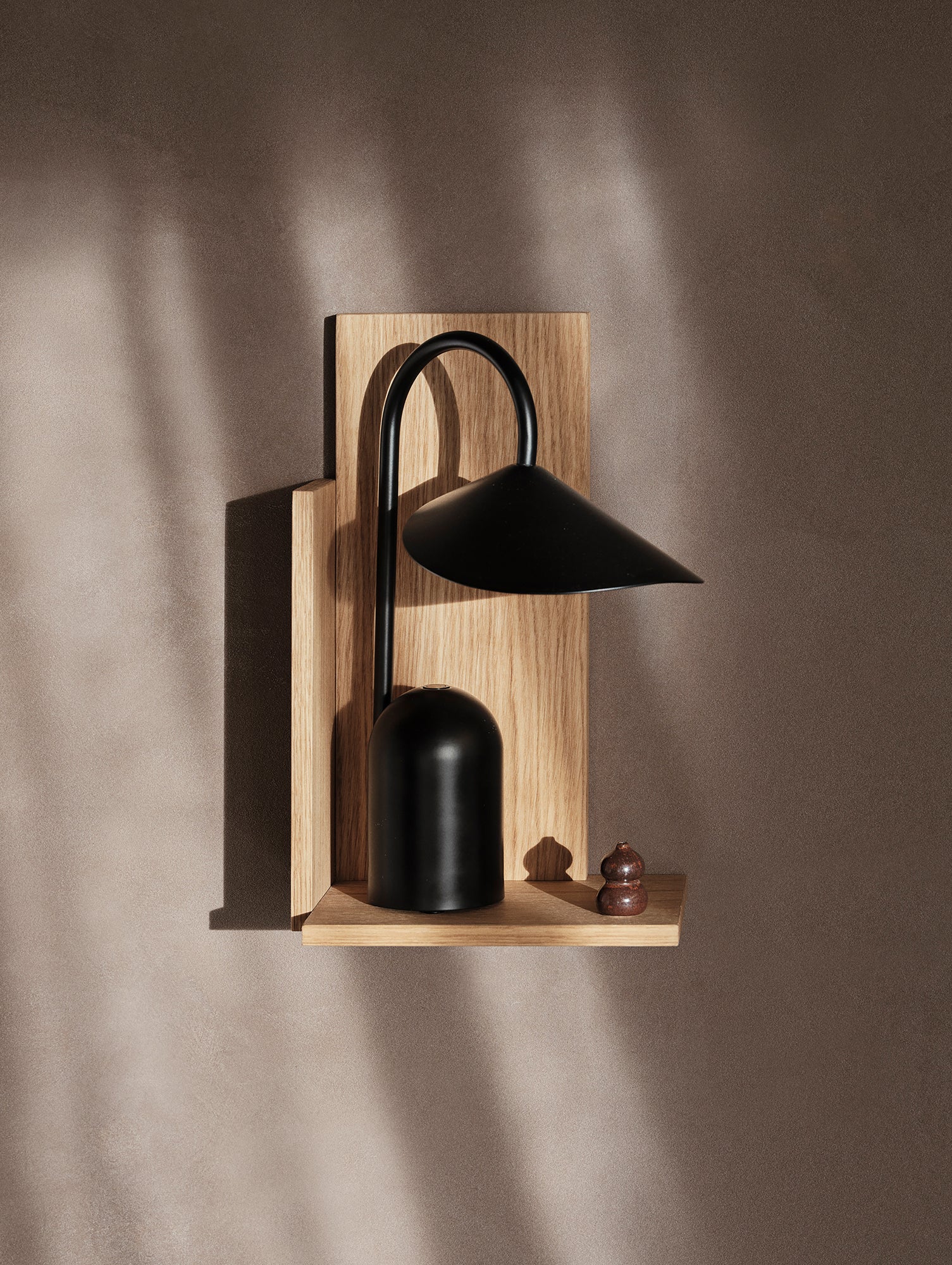 Arum Portable Lamp by Ferm Living - Black