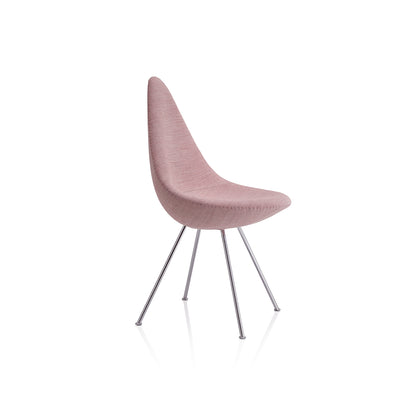 Drop Dining Chair 3110 by Fritz Hansen - Canvas 614 / Chromed Steel