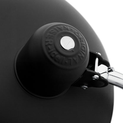 Kaiser Idell Luxus Table Lamp by Fritz Hansen - Matt Black Shade with Chrome Base