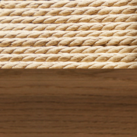 Swatch for Frame: Oiled Smoked Oak / Seat: Nature Paper Cord