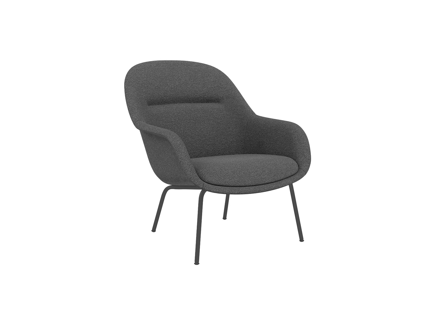 Fiber Lounge Armchair - Tube Base