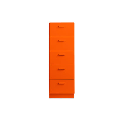 Relief Drawers with Plinth Base - Tall by String -  Orange