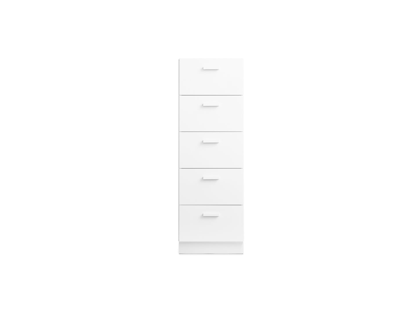 Relief Drawers with Plinth Base - Tall by String -  White