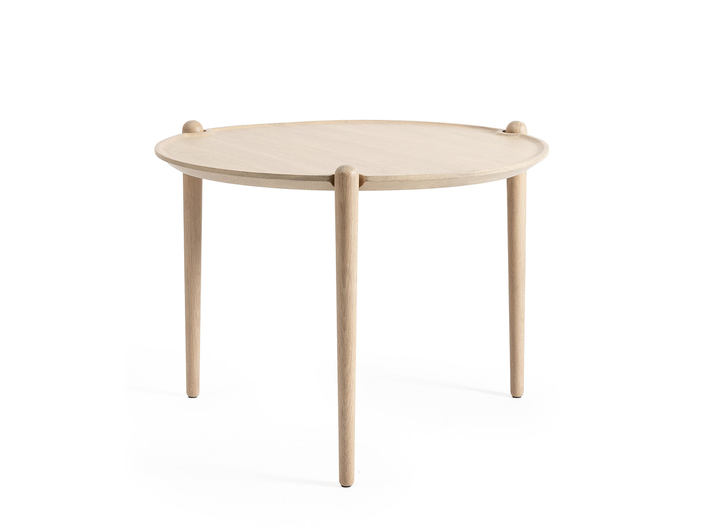 Aria Table by Design House Stockholm - Diameter: 60 cm / Height: 46 cm / Light Oak