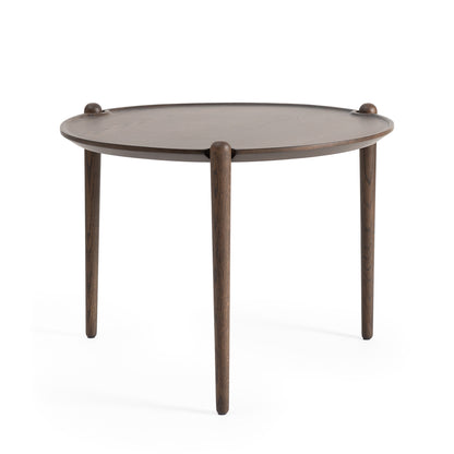 Aria Table by Design House Stockholm - Diameter: 60 cm / Height: 46 cm / Dark Lacquered Oak