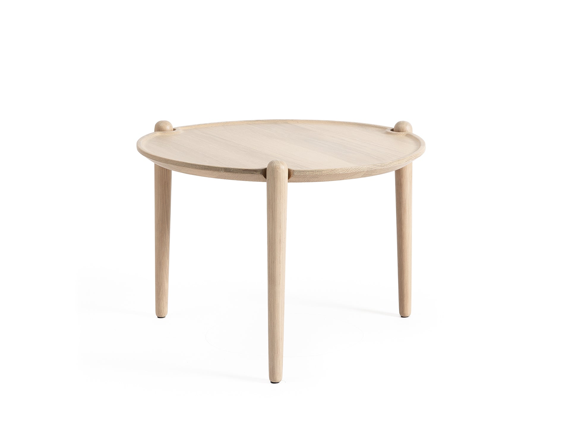 Aria Table by Design House Stockholm - Diameter: 50 cm / Height: 37 cm / Light Oak