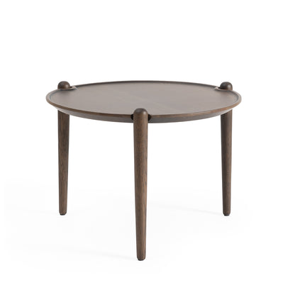 Aria Table by Design House Stockholm - Diameter: 50 cm / Height: 37 cm / Dark Lacquered Oak