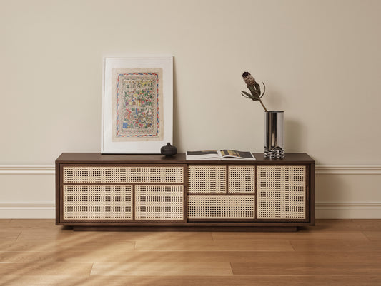 Air Sideboard Low by Design House Stockholm - Dark Oak
