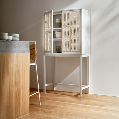 Air Cabinet by Design House Stockholm - White/Grey Painted Oak