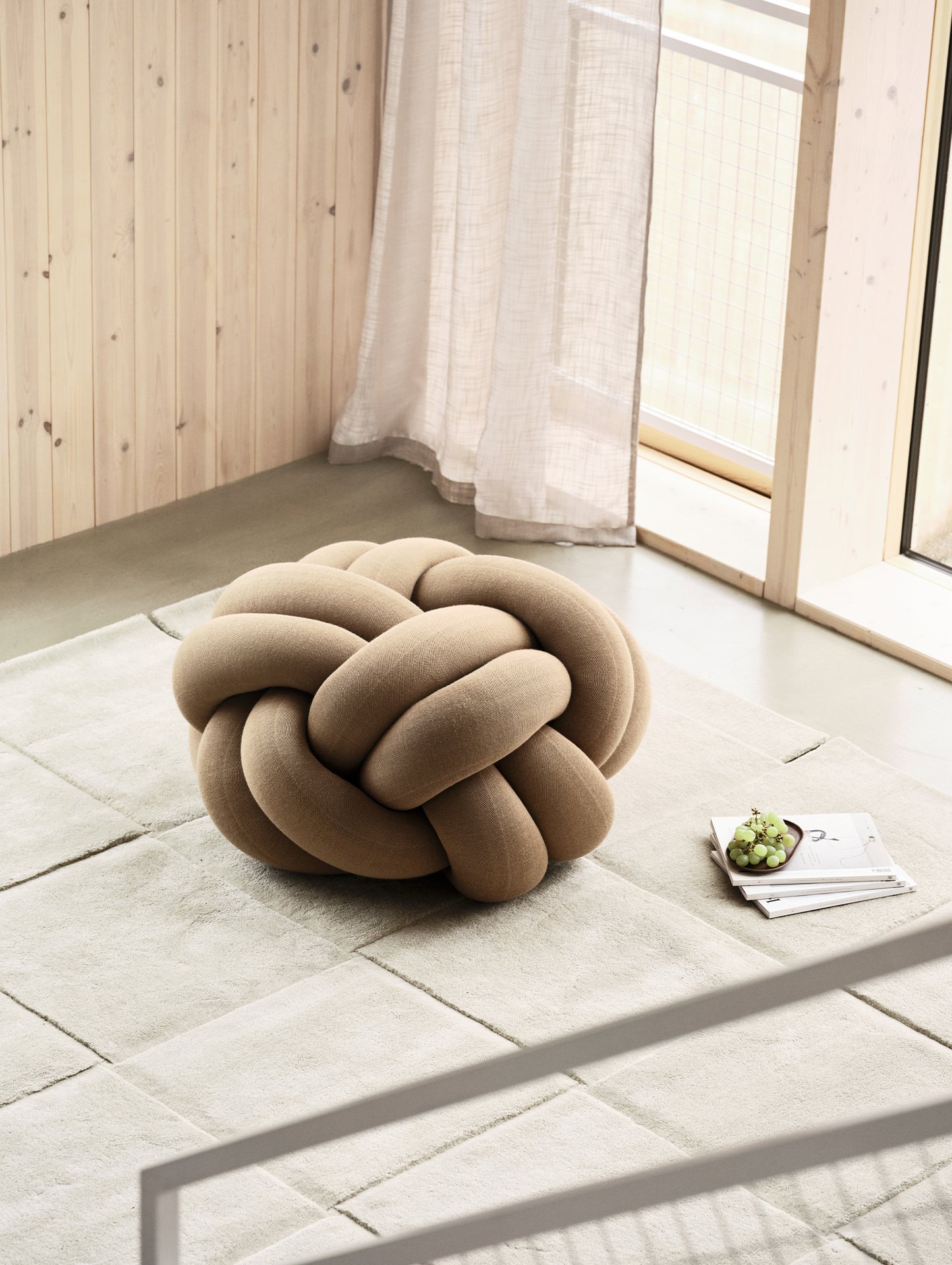 Camel Knot Seat Cushion XL by Design House Stockholm - Camel