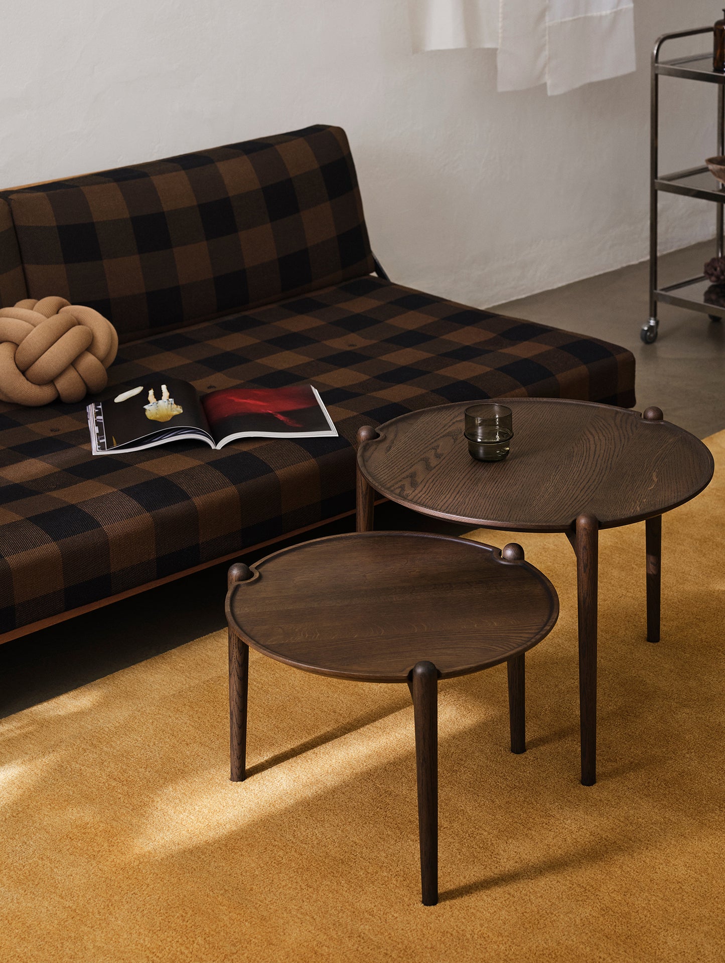 Aria Table by Design House Stockholm - Dark Lacquered Oak