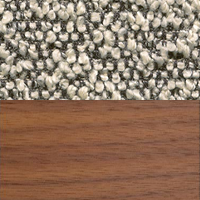 Swatch for Lacquered Walnut / Cream Dark Brown 05 Nubia