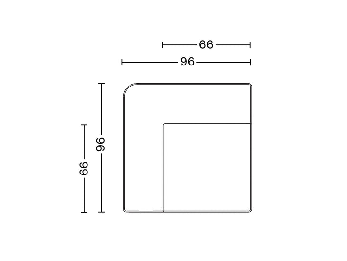 Eave Modular Sofa 96 by Audo Copenhagen - Left Corner