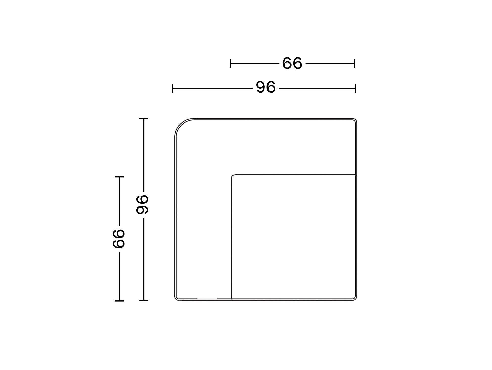 Eave Modular Sofa 96 by Audo Copenhagen - Left Corner