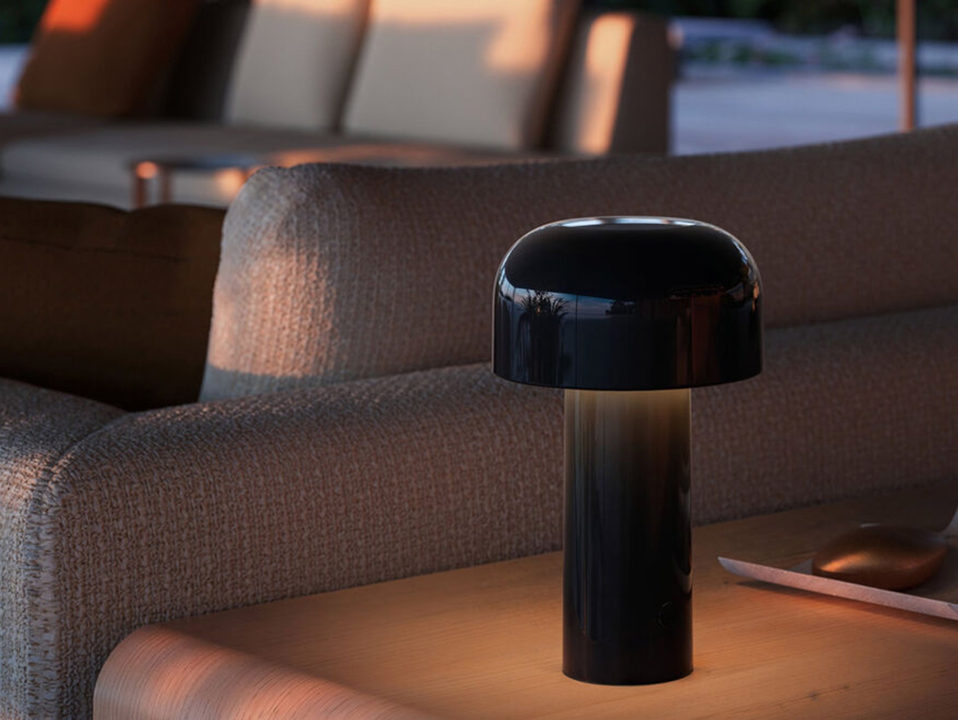 Bellhop Portable Lamp by Flos - Glossy Black