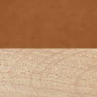 Swatch for Matt Oak Base / Walnut Nuance Leather Seat