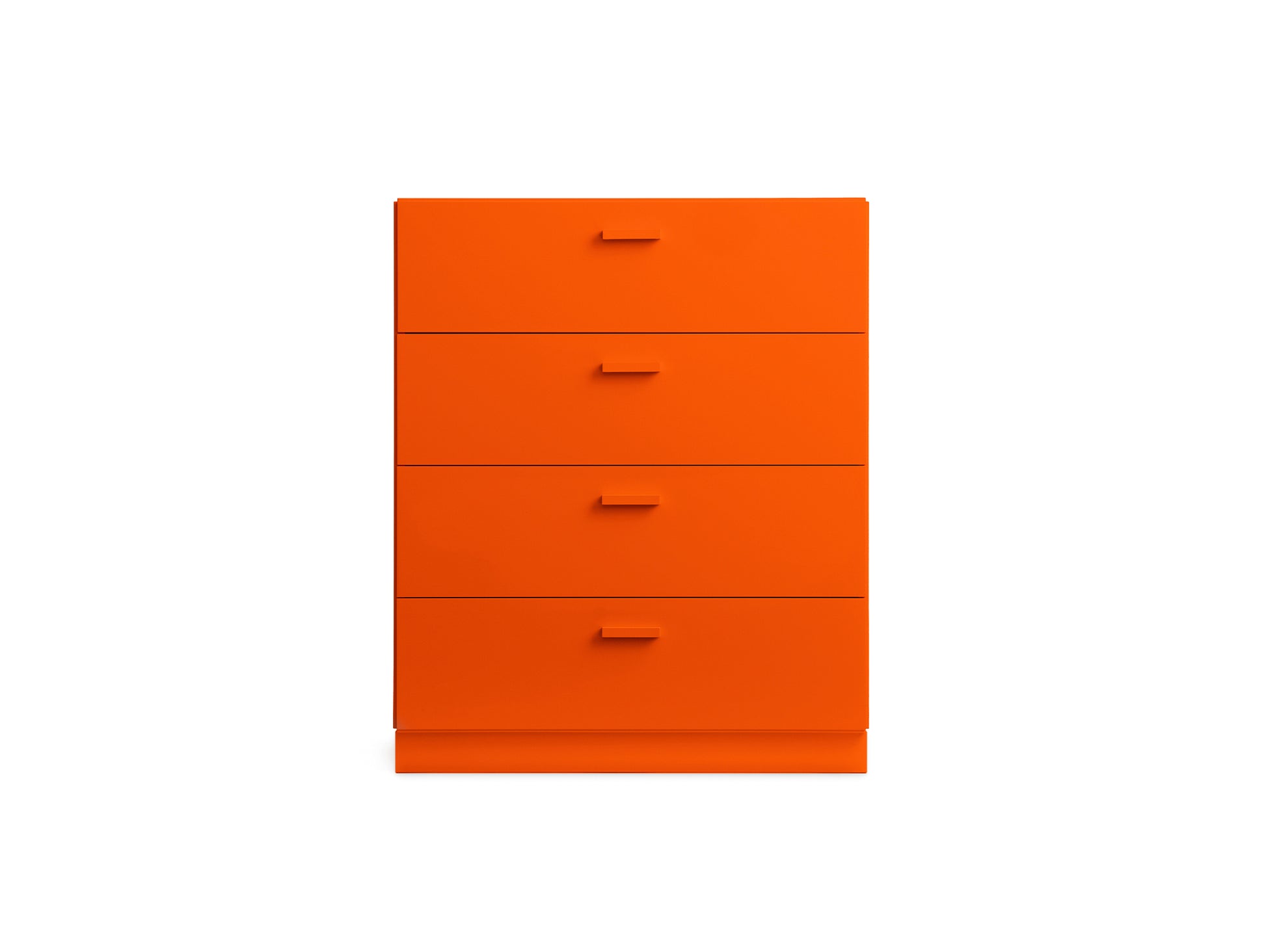 Relief Drawers with Plinth - Wide by String - Orange