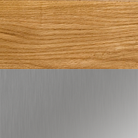 Swatch for Oiled Oak / Stainless Steel Wire