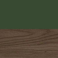 Swatch for Pine Green Uprights / Smoked Oak