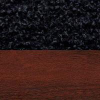 Swatch for Santos Palisander / Anthracite Black 11 Nubia