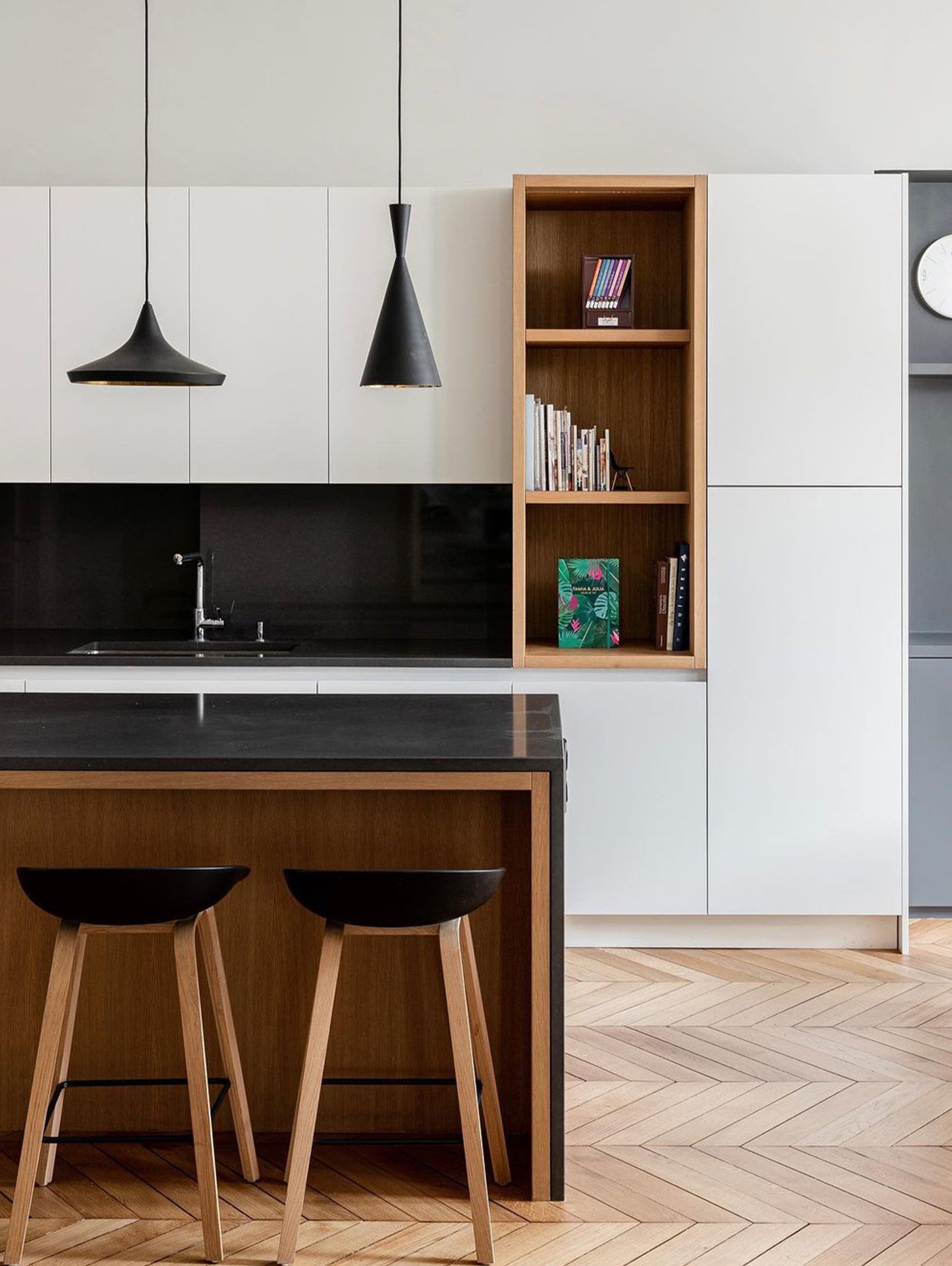 Beat Tall LED Pendant Light by Tom Dixon - Black