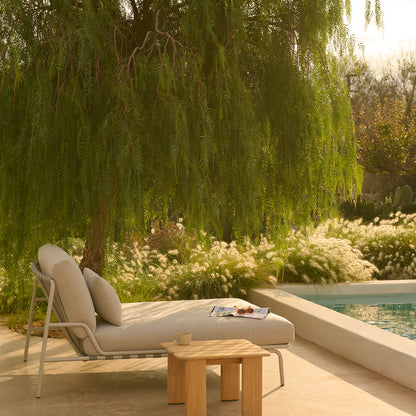 Settle Lounge Bed without Armrest by Muuto - Grey Frame / Laze 01