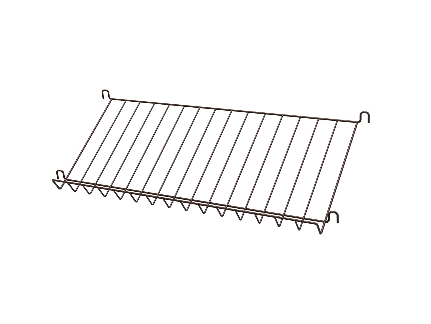 String System Magazine Shelf Wire by String - Dark Brown