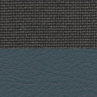 Swatch for Smoke Blue Premium F Leather / Plano Dark Grey (L50)