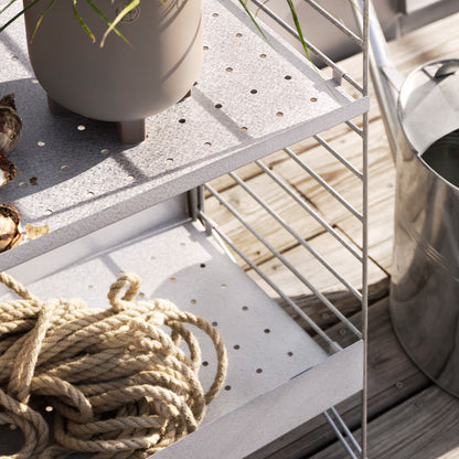 String System Outdoor Shelves (Galvanised)