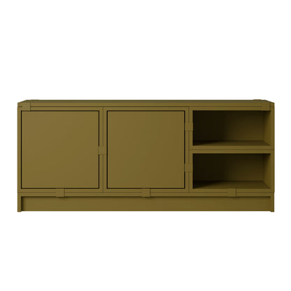 Stacked Storage System - Hallway Storage by Muuto - Configuration 2 / Brown Green