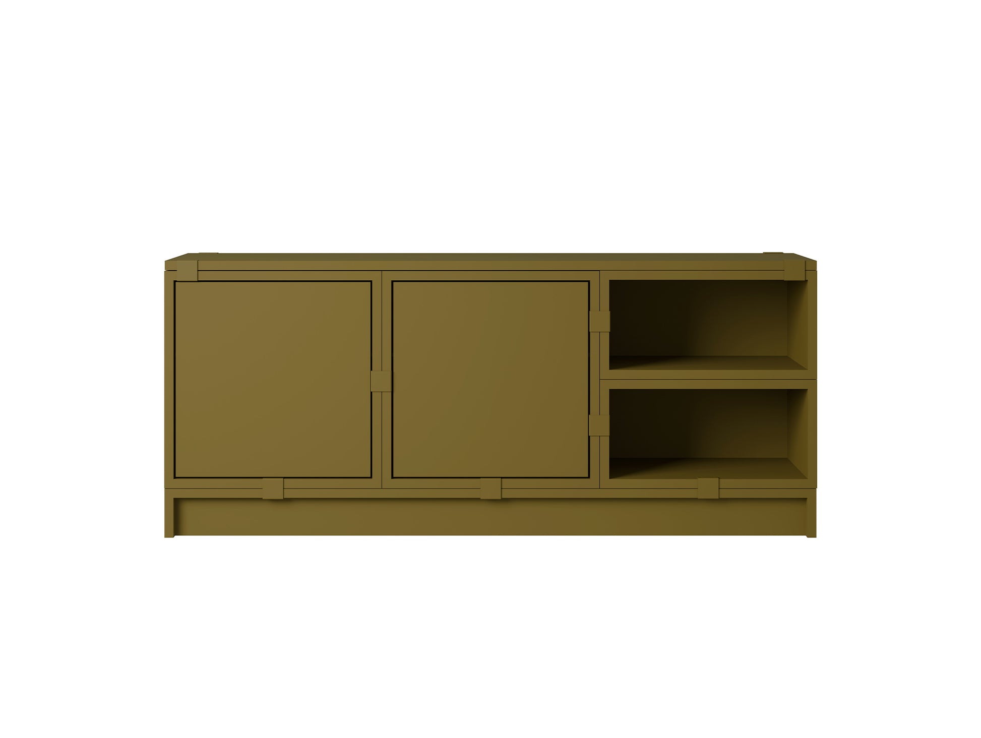 Stacked Storage System - Hallway Storage by Muuto - Configuration 2 / Brown Green