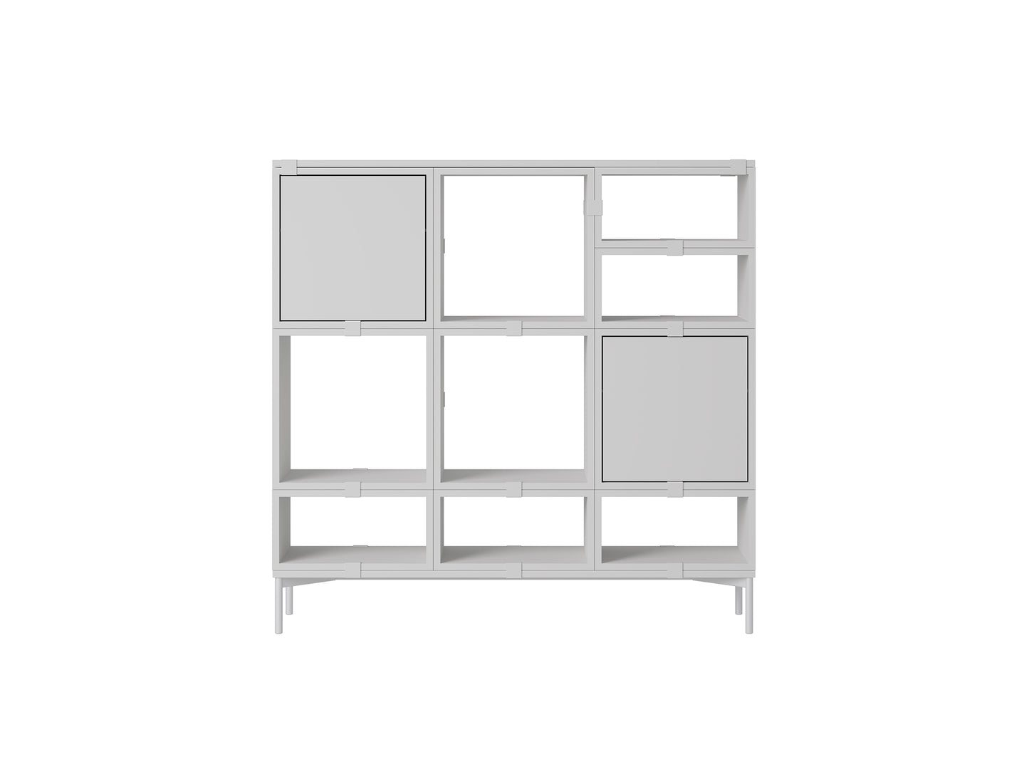 Stacked Storage System - Hallway Storage by Muuto - Configuration 3 / Grey