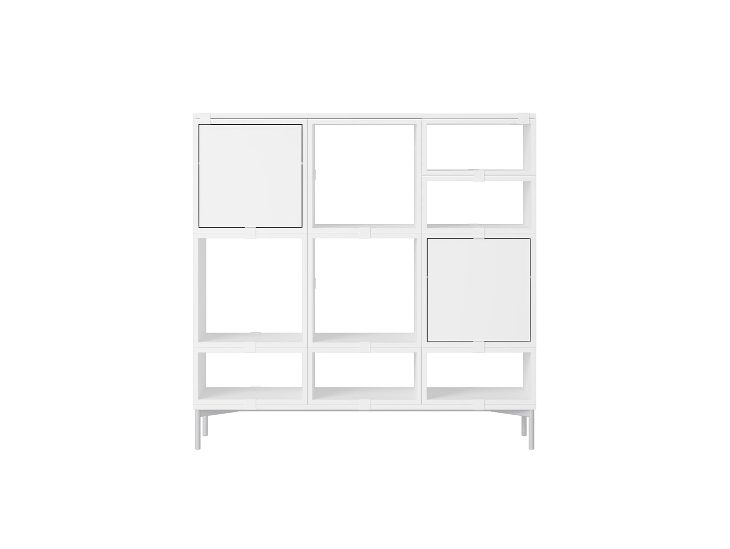 Stacked Storage System - Hallway Storage by Muuto - Configuration 3 / White