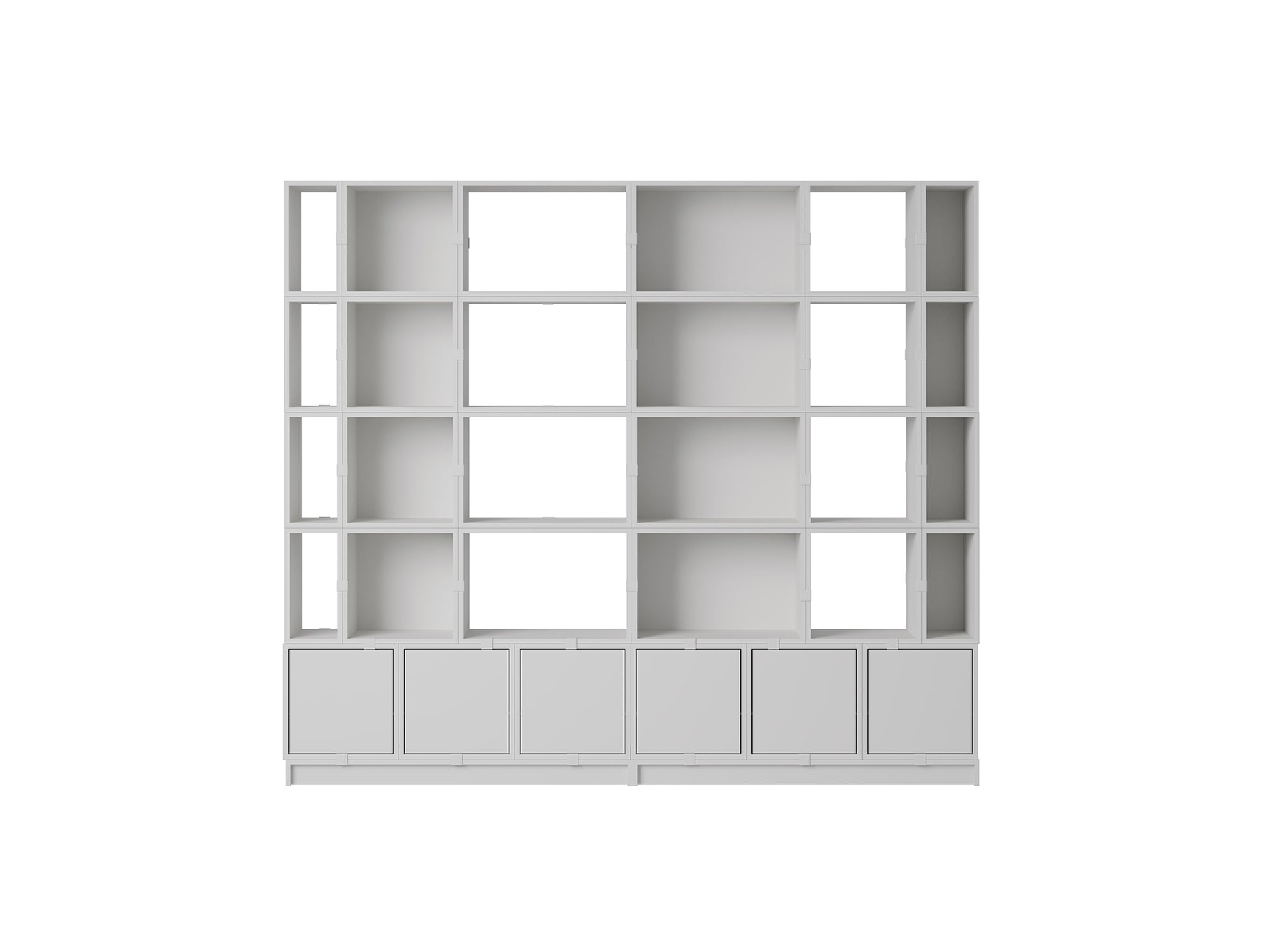 Stacked Storage System - Office Storage by Muuto - Grey