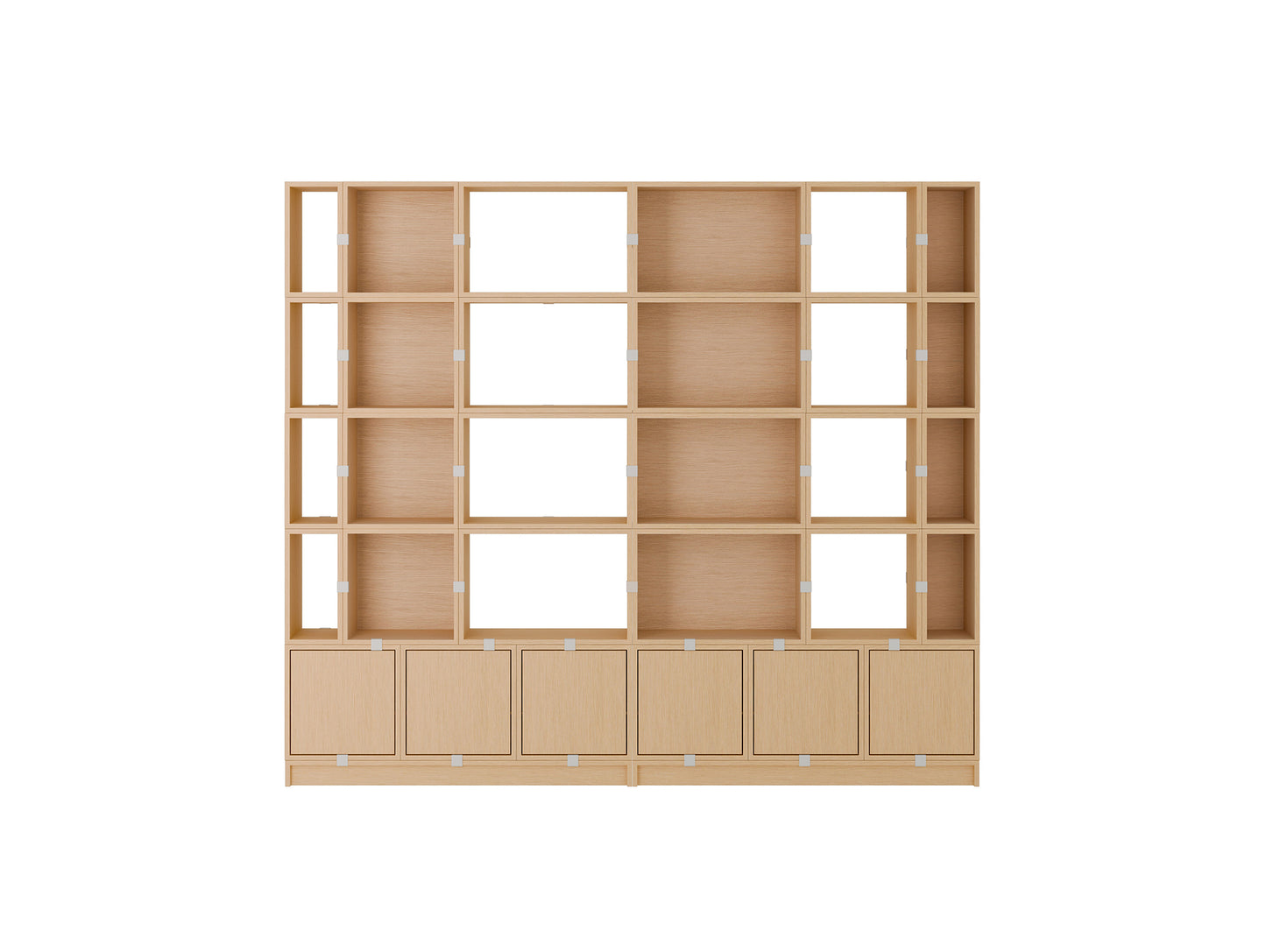 Stacked Storage System - Office Storage by Muuto - Oak