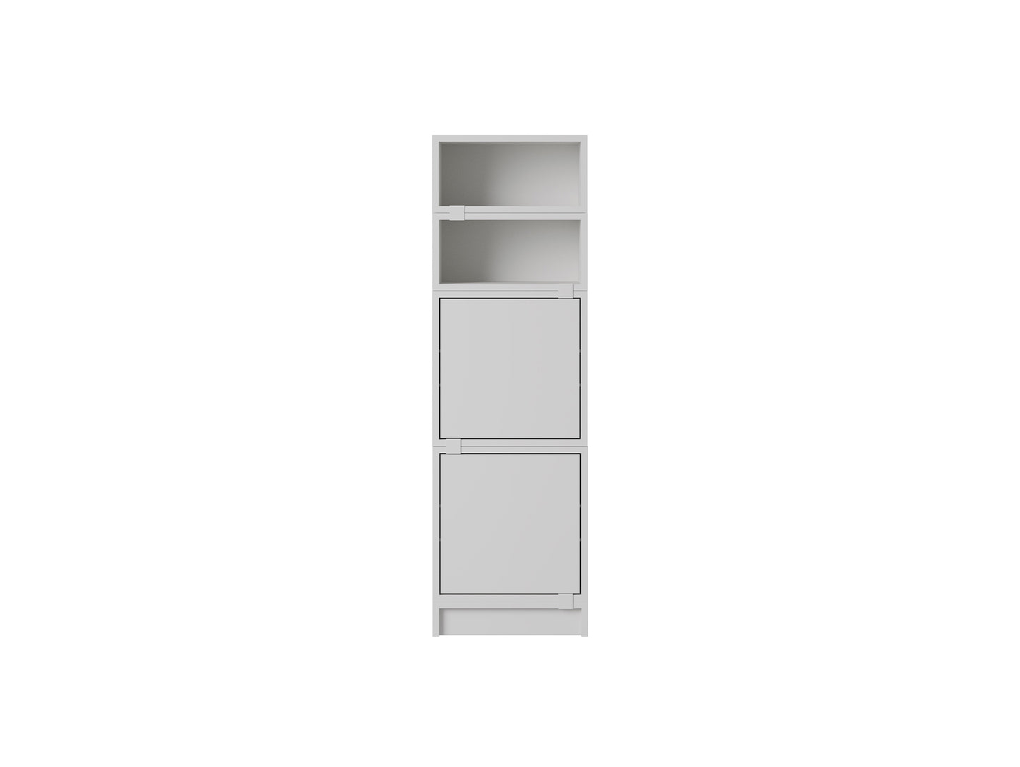 Stacked Storage System - Office Storage by Muuto - Configuration 4 / Grey