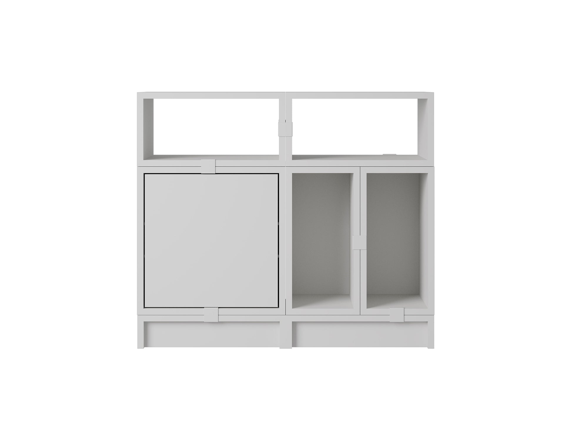 Stacked Storage System - Office Storage by Muuto - Configuration 5 / Grey