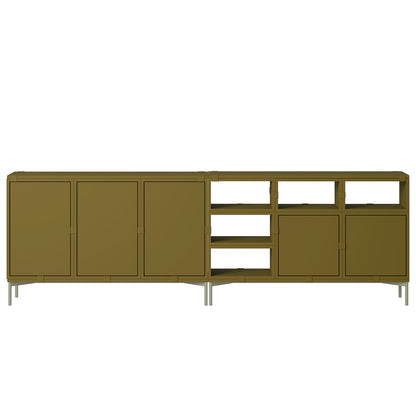 Stacked Storage System - Sideboard by Muuto / Configuration 2 / Brown Green