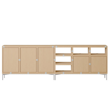 Stacked Storage System - Sideboard by Muuto / Configuration 2 / Oak