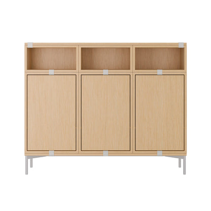 Stacked Storage System - Sideboard by Muuto / Configuration 3 / Oak