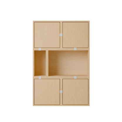 Stacked Storage System - Sideboard by Muuto / Configuration 4 / Oak