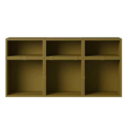 Stacked Storage System - Sideboard by Muuto / Configuration 5 / Brown Green