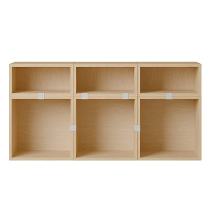 Stacked Storage System - Sideboard by Muuto / Configuration 5 / Oak