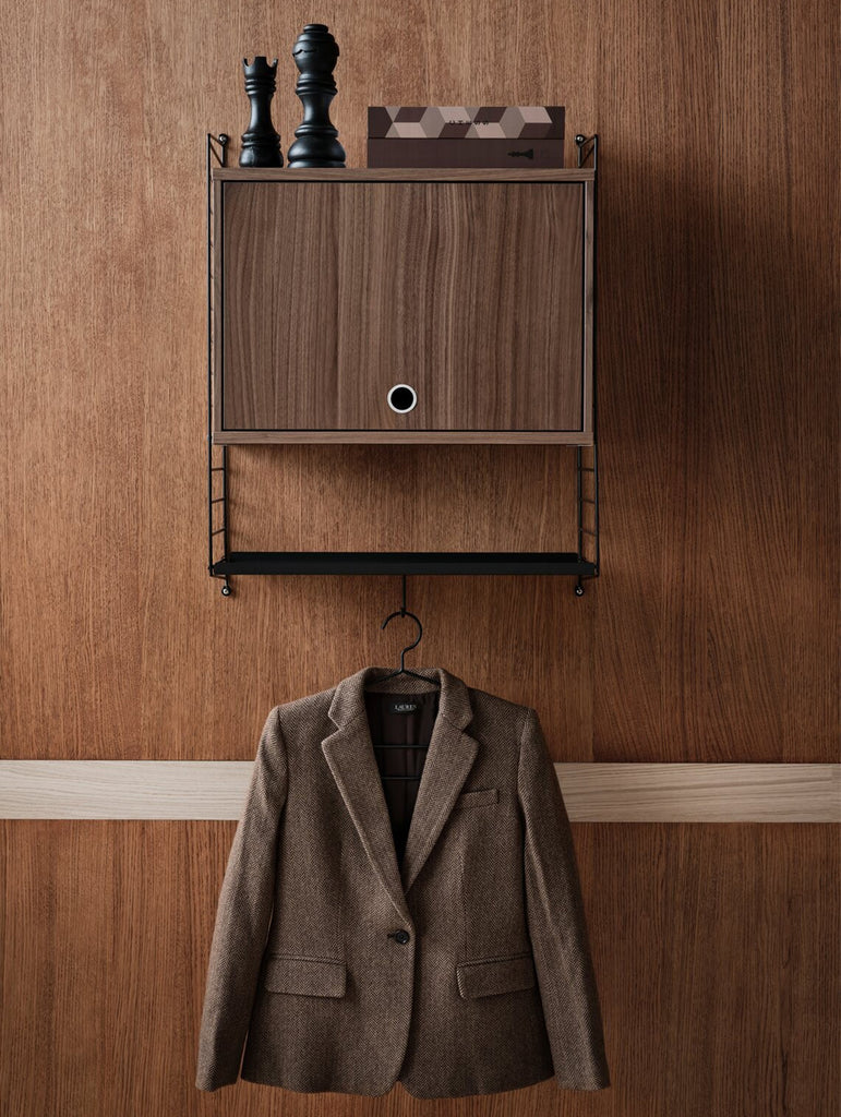 Cabinet with Flip Door by String - W58 / Walnut