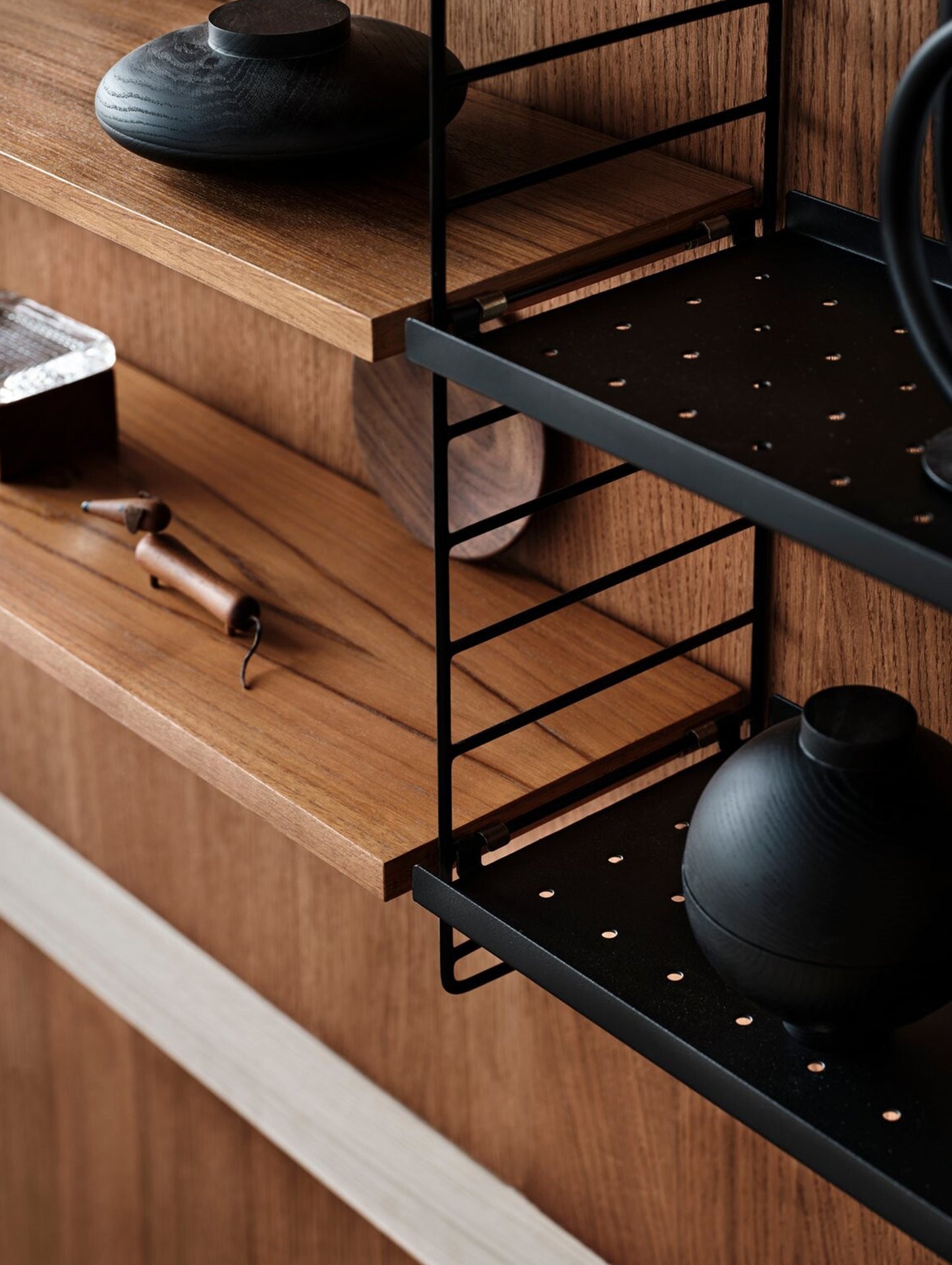 String System Shelves by String - Walnut