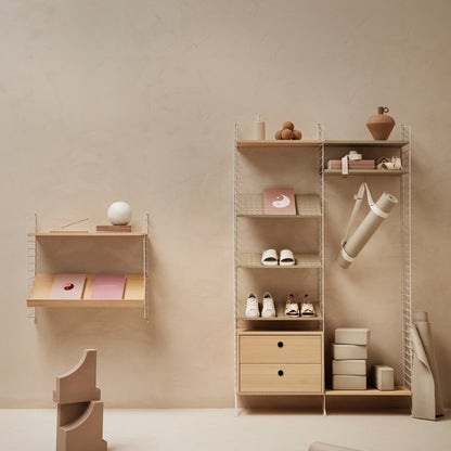 String Shoe Shelves - Beige