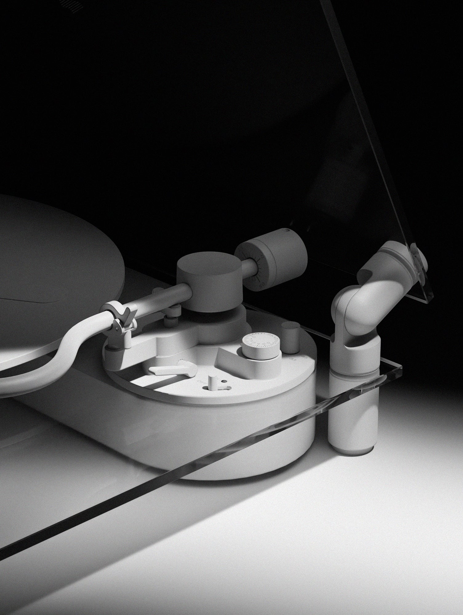 Transparent Turntable by Transparent - White