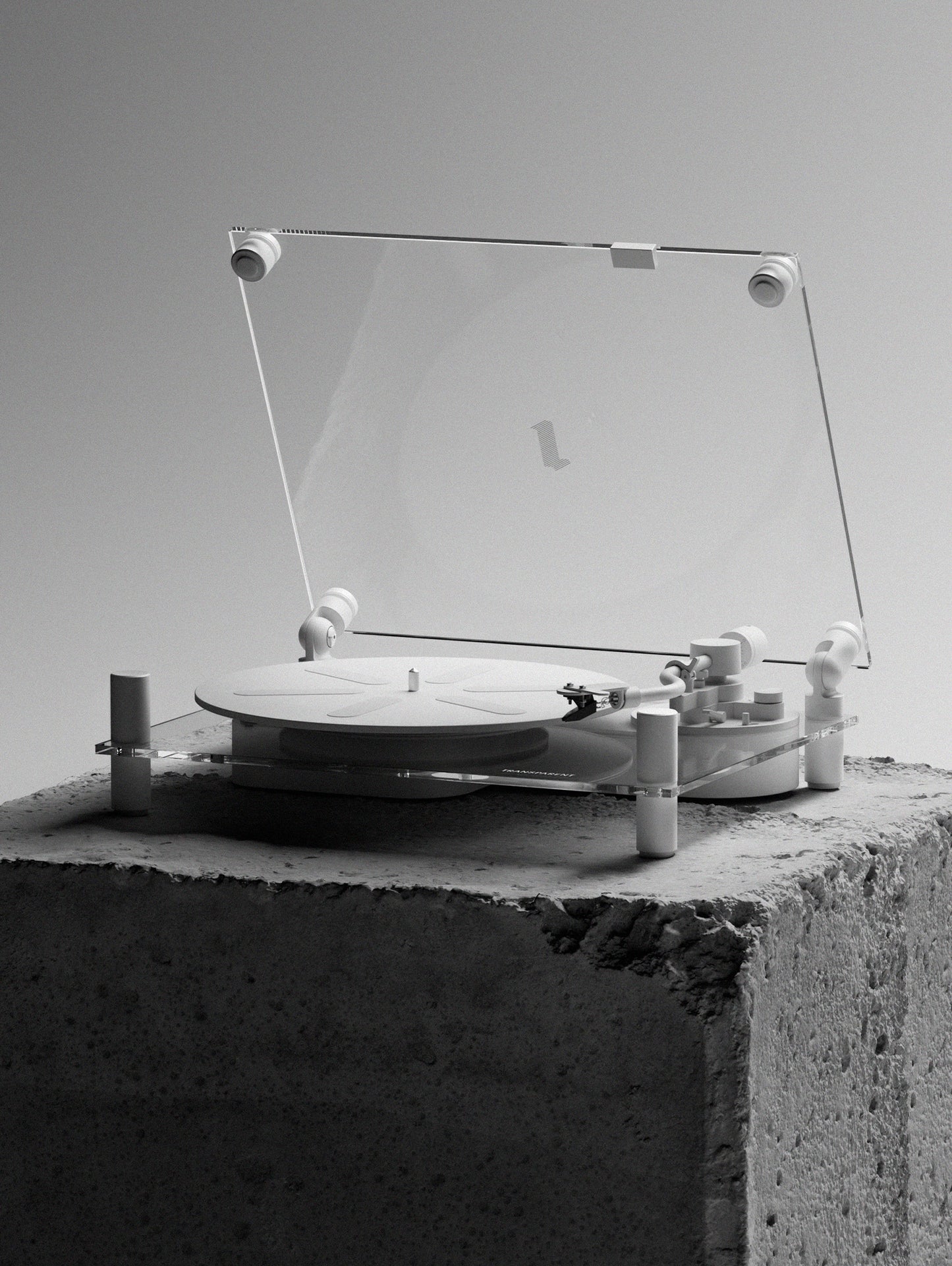 Transparent Turntable by Transparent - White
