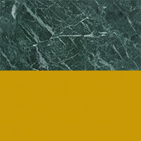 Swatch for Verde Vaneeka Marble Tabletop / Honey Yellow Steel Base